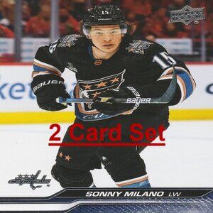 Sonny Milano Hockey Card Collection - 2 Card Set
